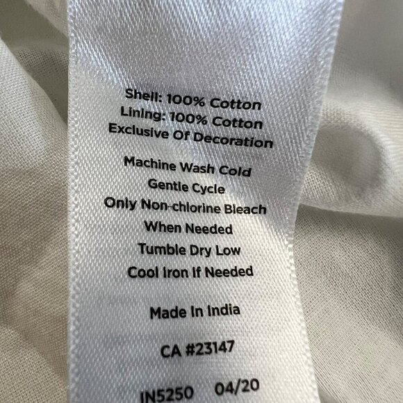 Talbots Women's Sleeveless Belted Shift Dress White/Black Size 8 - Picture 9 of 9